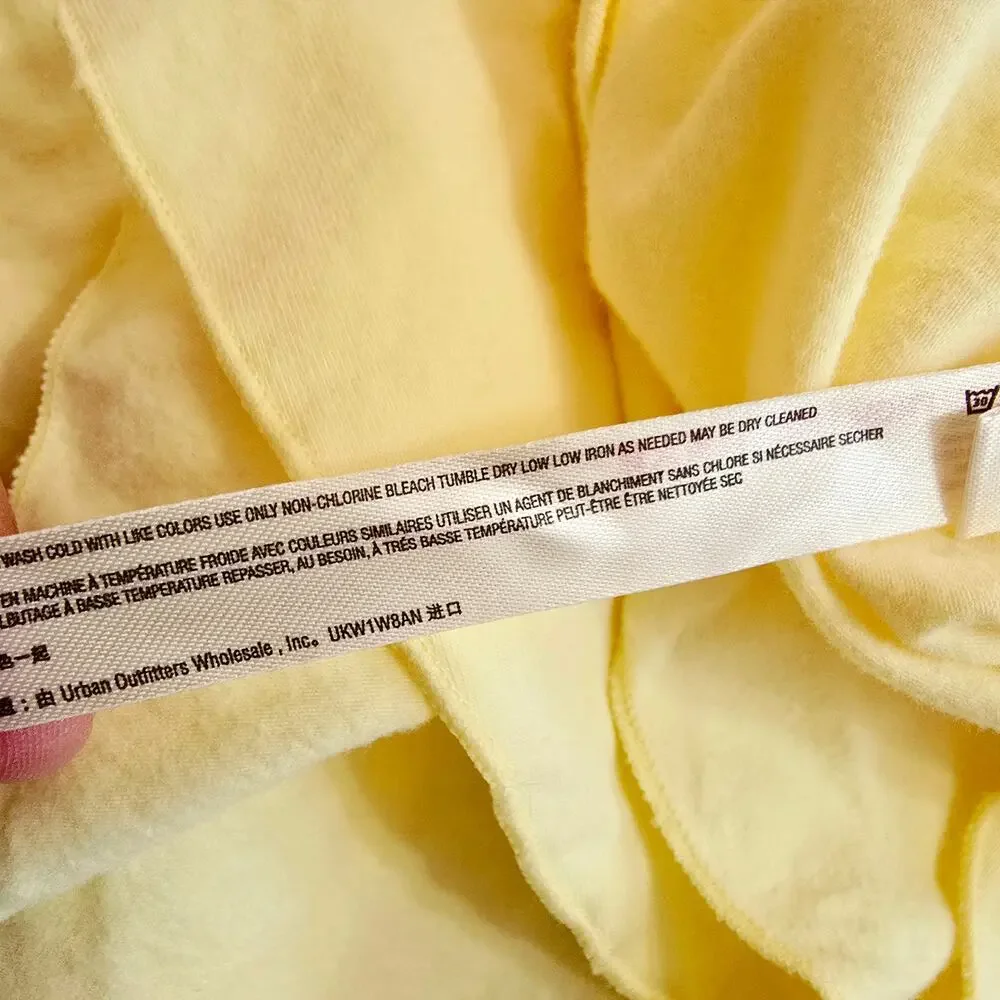 NWT Free People Matilda Bodysuit Butter Yellow Size S Small